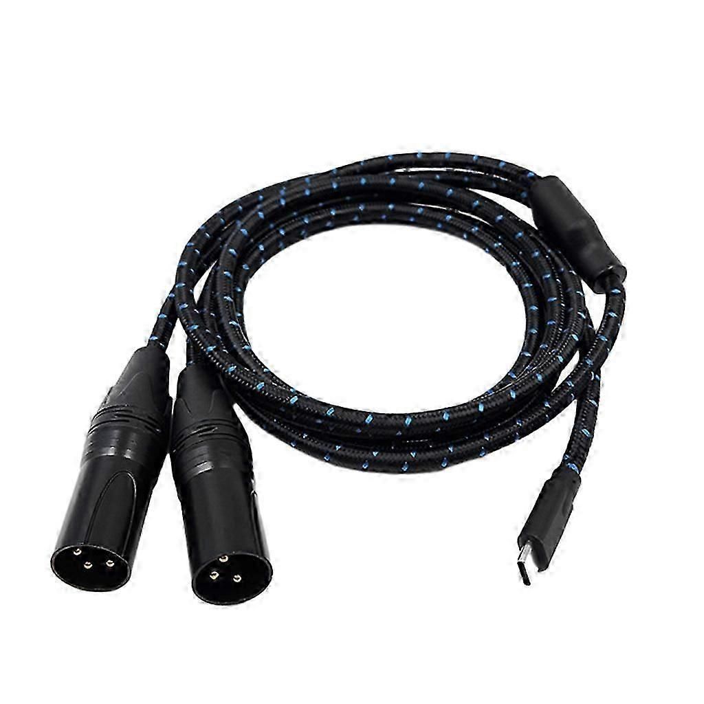 Typec To 2xlr Cable Usbc To 2xlr Male Cable For Music Speaker