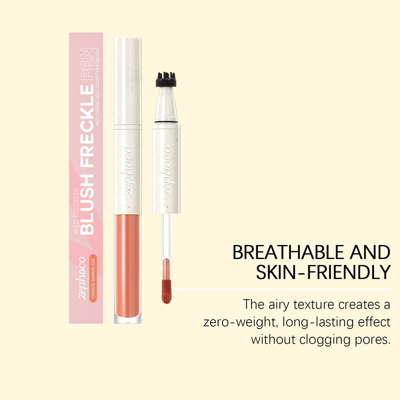2-in-1 Liquid Blush & Freckle Stamp, Natural Beauty Products, Daily Makeup ,1.7g