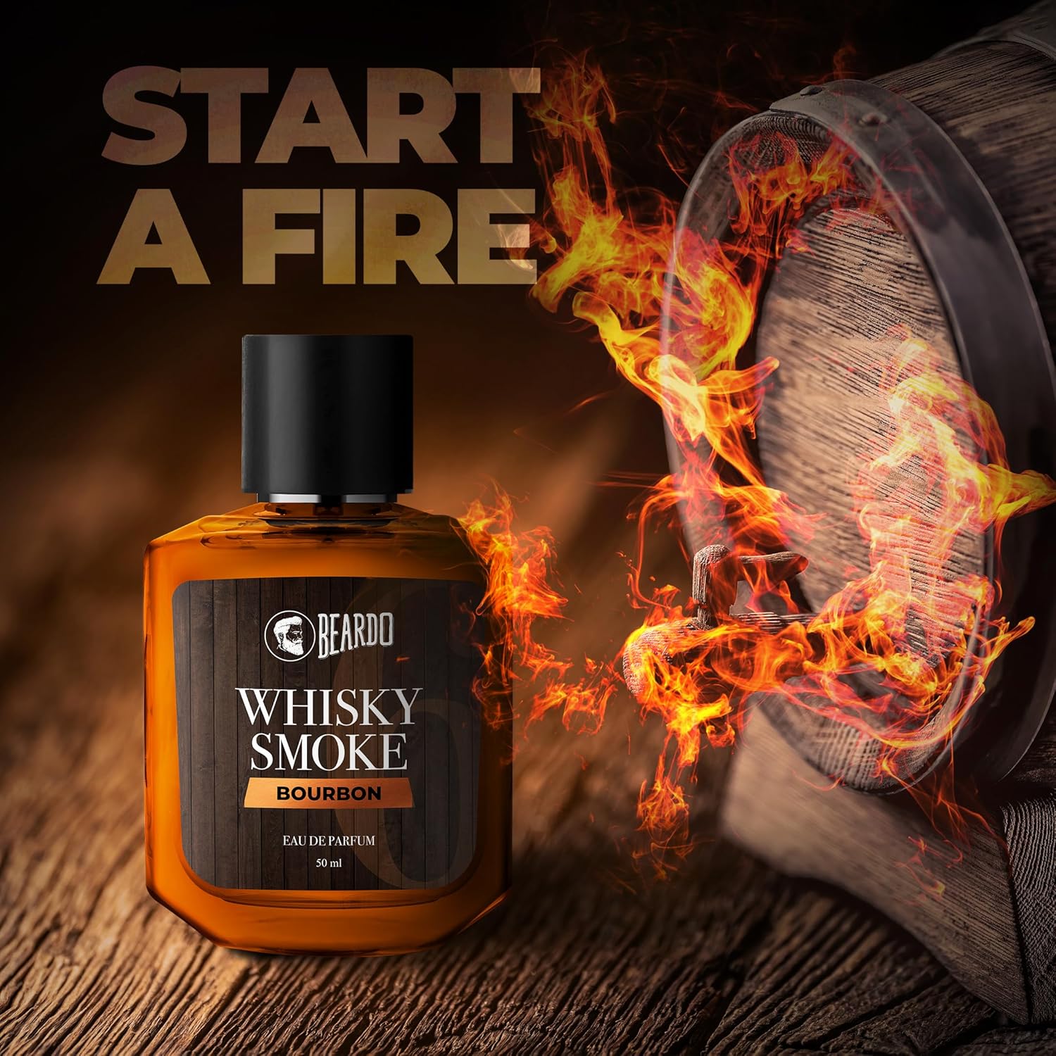 Beardo Whiskey Smoke Bourbon Perfume EDP 50ml