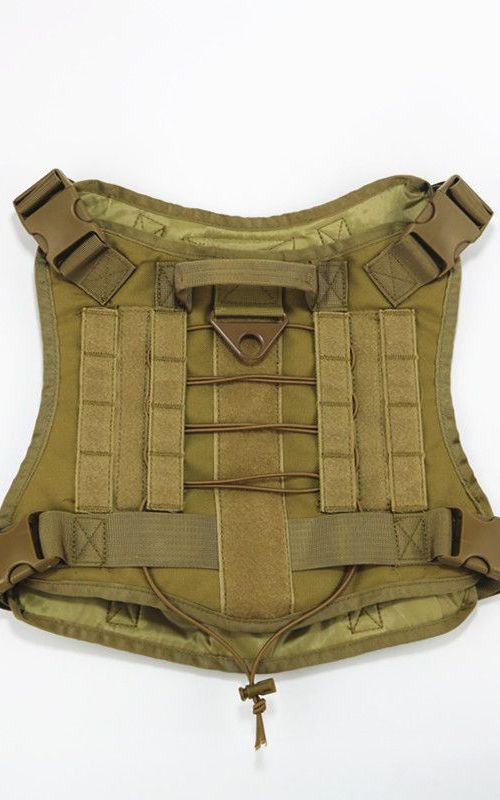 Tactical Dog Harness Nylon Handle Adjustable Training Harness Pet Working Vest
