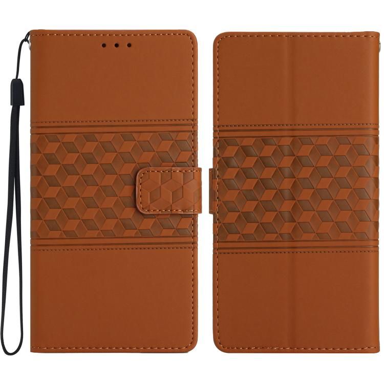 For iPhone 18 Pro Max / iPhone 17 Pro Max Diamond Embossed Skin Feel Leather Phone Case