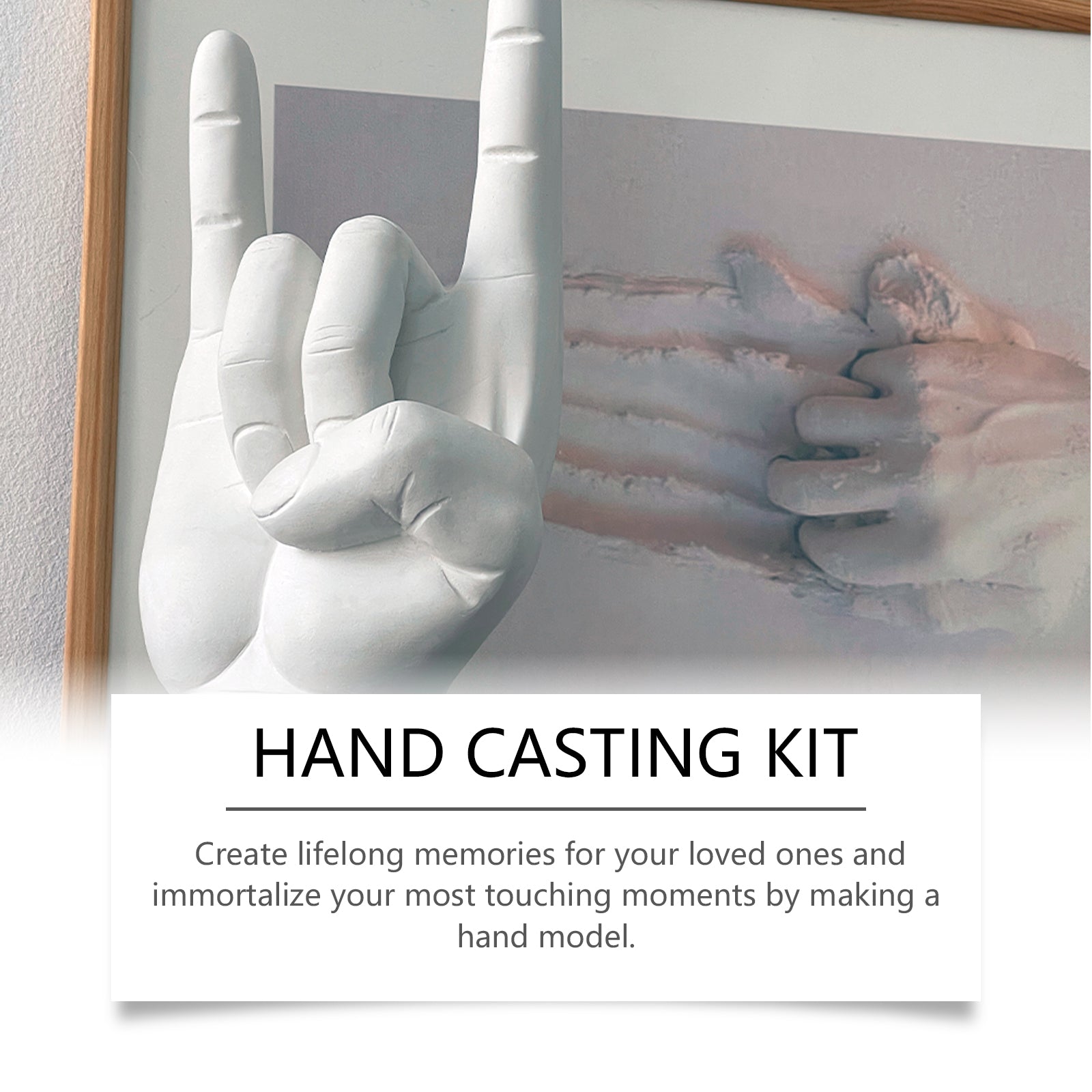 Create Stunning Handwork 3D Hand Casting Kit, DIY Home Crafts, Memorable Gifts ,1set