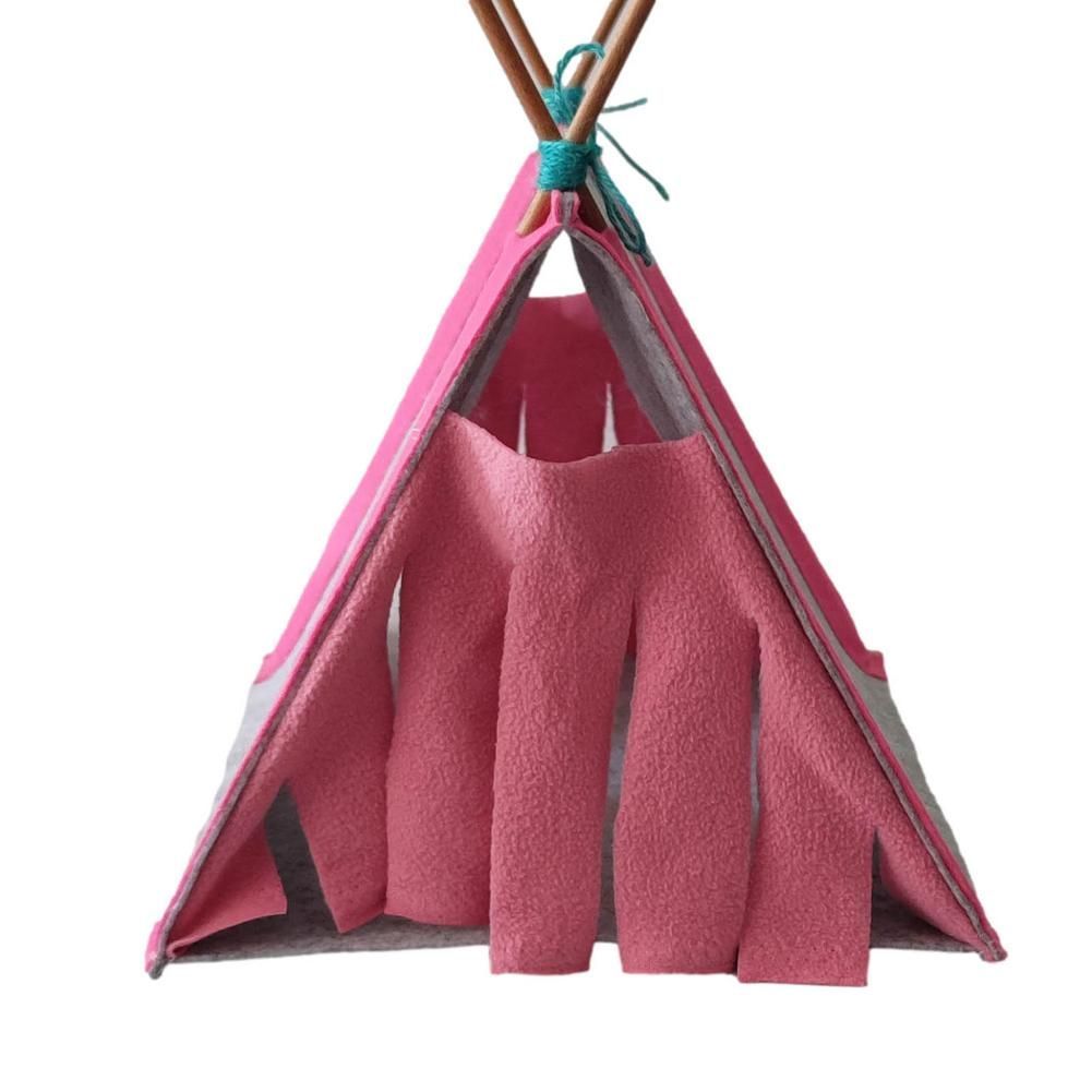 Small Pet Nest Rabbit Felt Tent Hamster Hideout House Guinea Pig Cage Chinchillas Bed Animal Tunnel