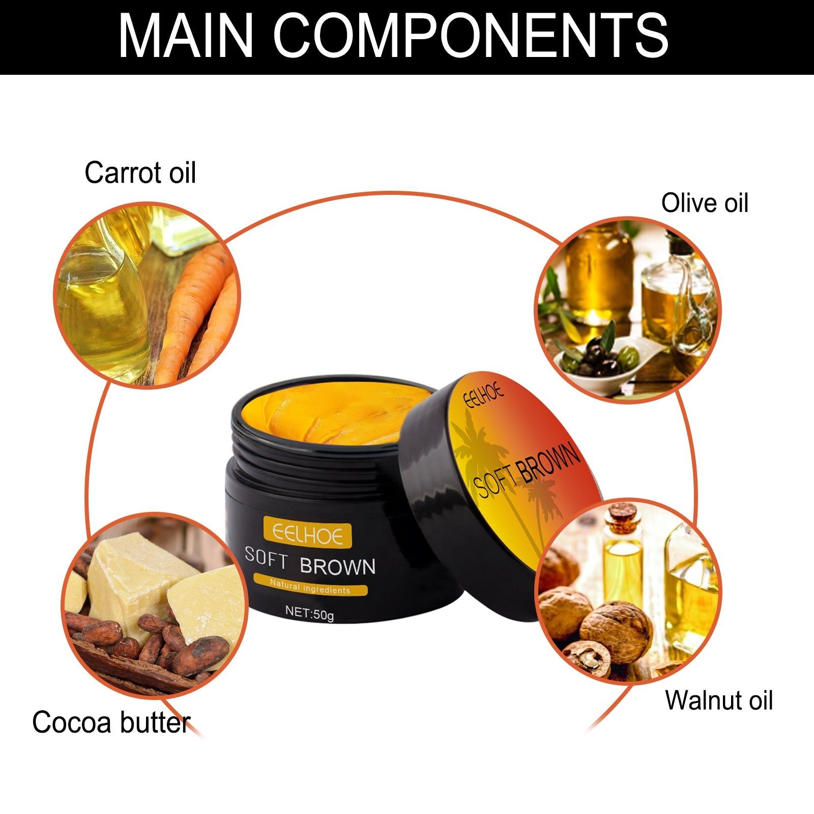 Create a Natural Summer Tan, Aloe Vera Darkening Cream, Sunbathing & Skin Repair ,50g