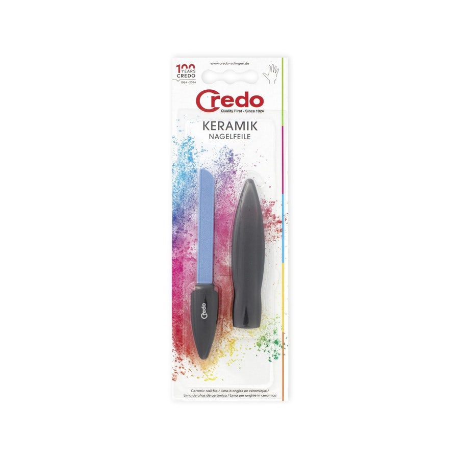 Credo Solingen Nail File 3 Filing Sides, Black
