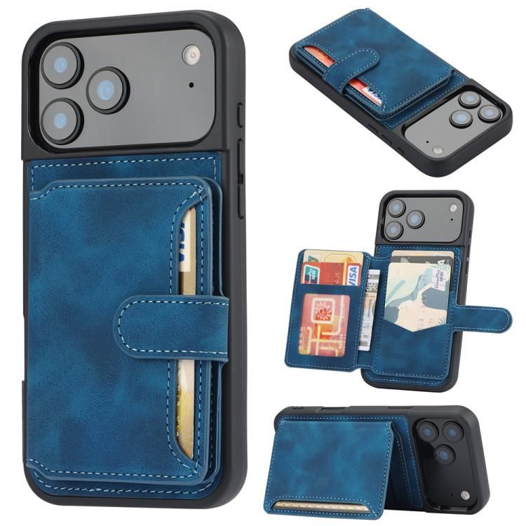 For iPhone 18 Pro Max / iPhone 17 Pro Max Skin Feel Dream RFID Anti-theft PU Card Bag Phone Case