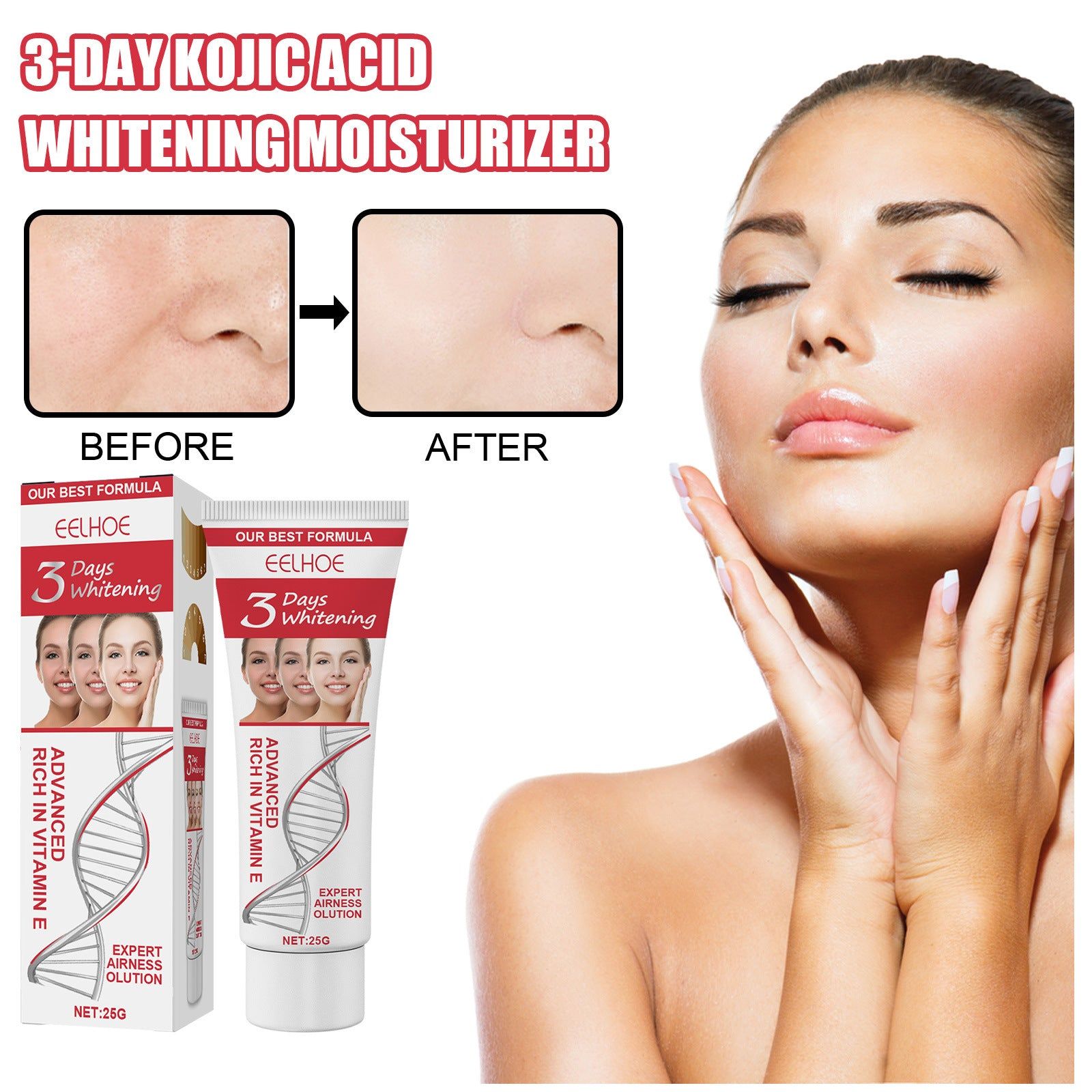 Brighten Skin Tone and Reduce Dullness, Gentle Moisturizer for Radiant Skin ,25g