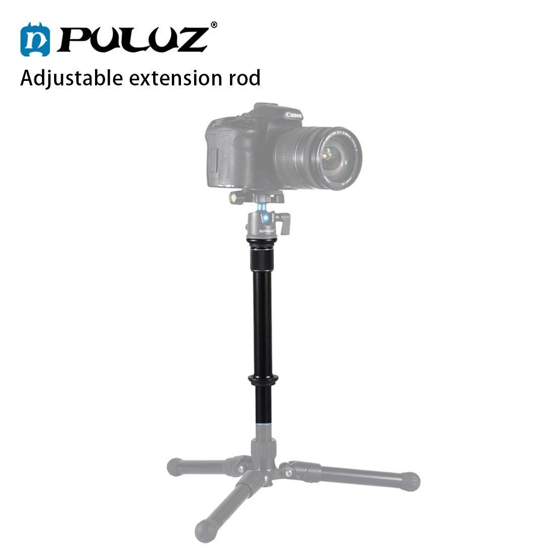 Adjustable Metal Handheld Extension Holder Stem 3/8 Inch Screw Tripod Mounting M