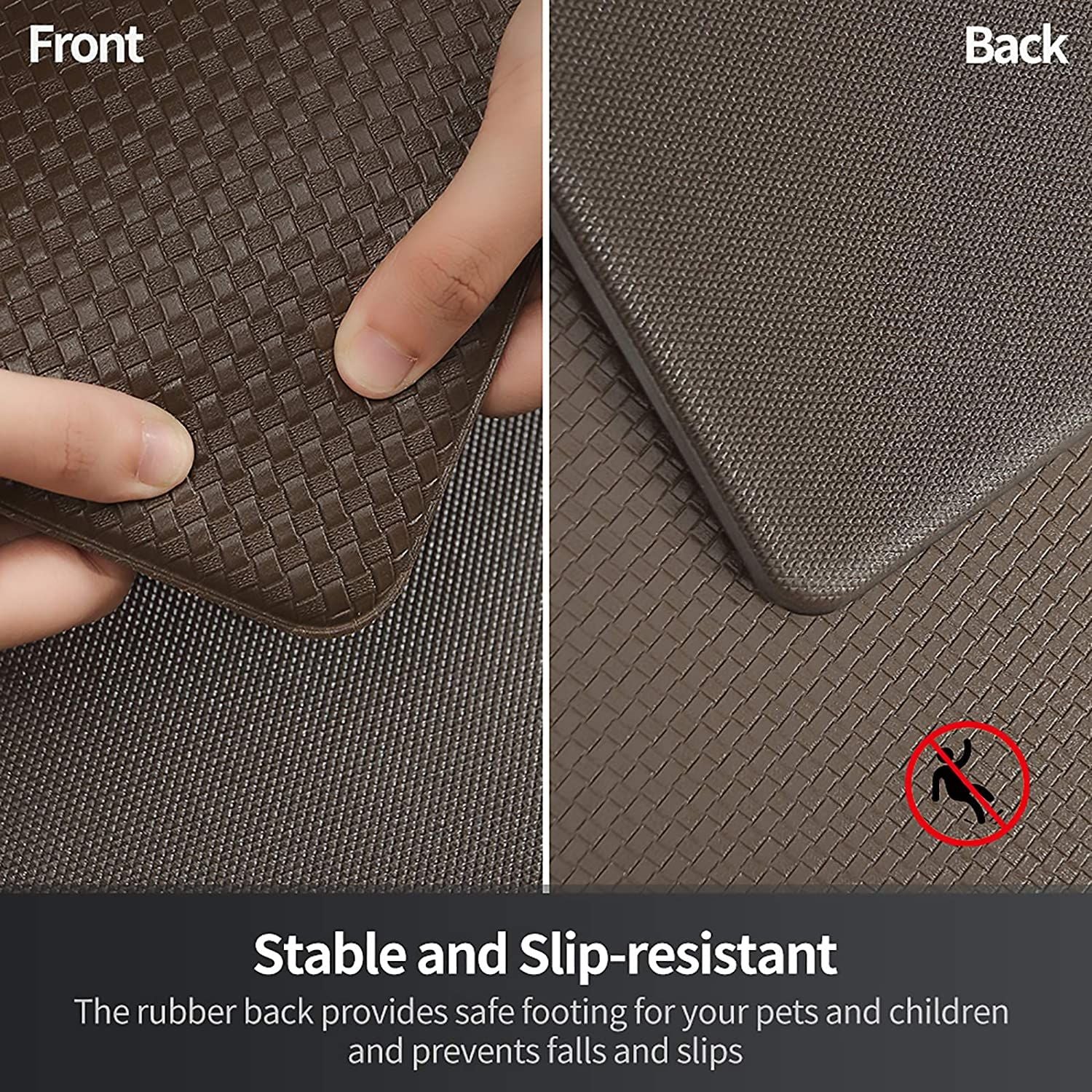 Non Skid Waterproof Kitchen Mats Anti-fatigue Thick Cushioned Floor Rug