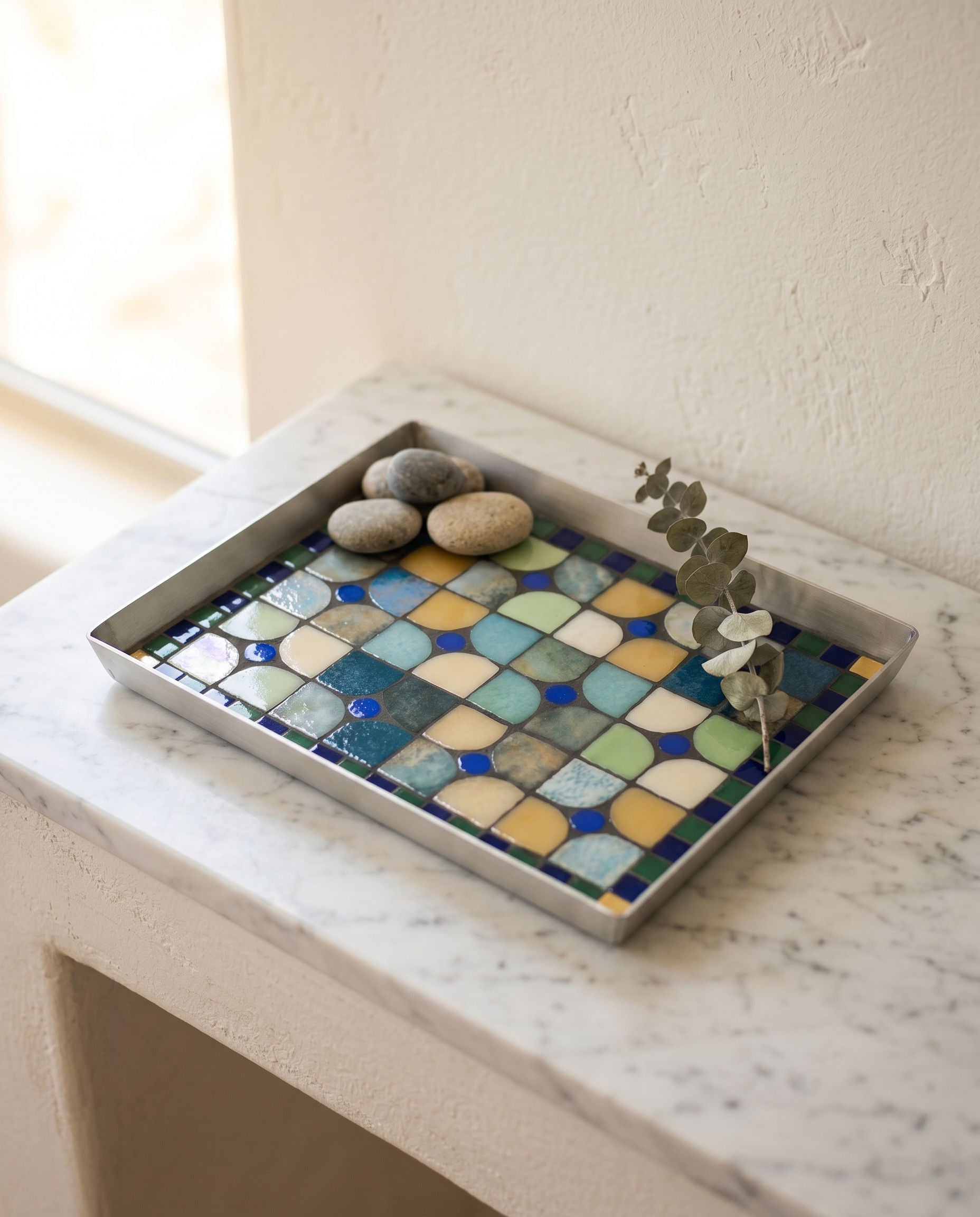 Dana Adada Small Rectangular Mosaic Tray