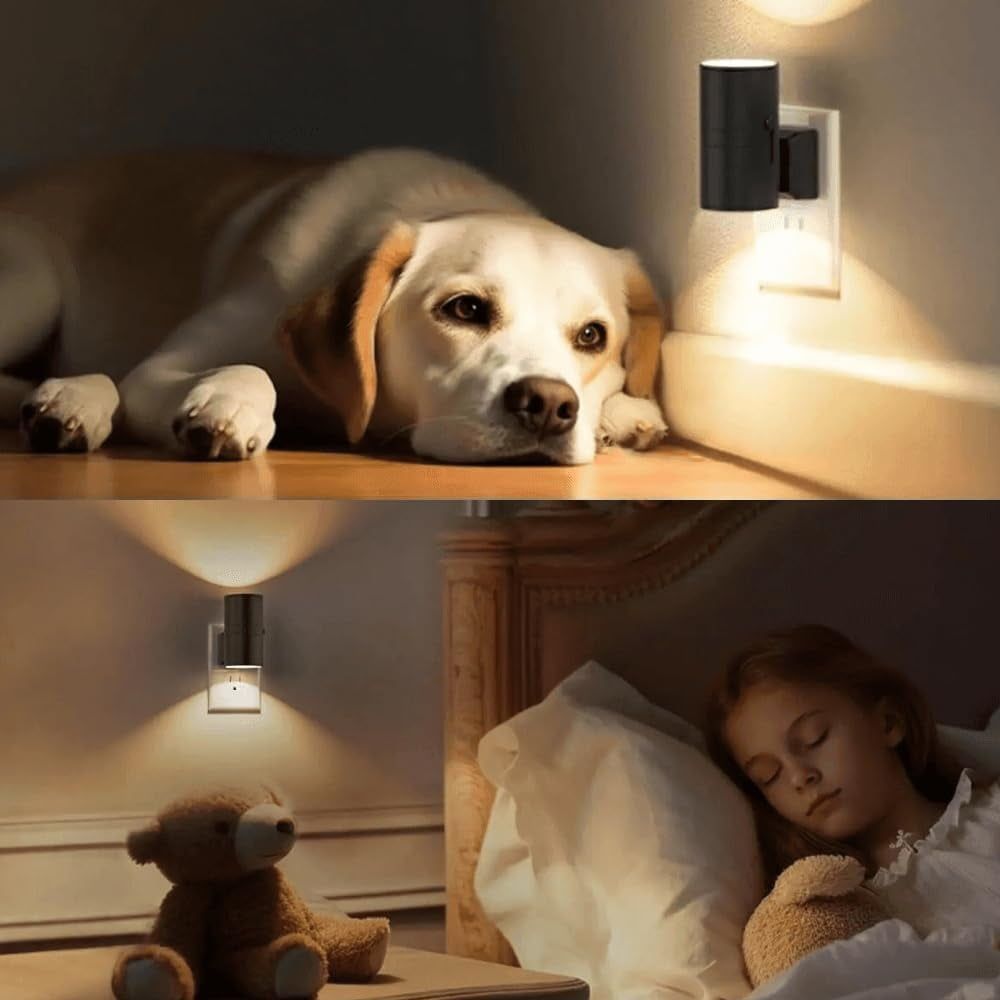 2pcs Motion Sensor Night Light LED Night Light Dimmable LED Motion Detector Night Light with remote control
