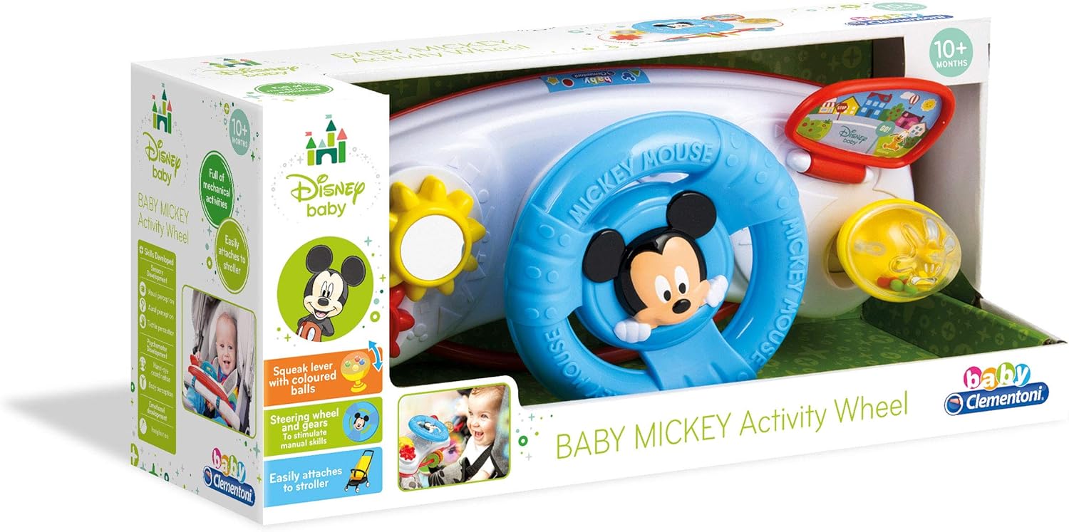 Clementoni Baby Mickey Stroller Steering Wheel
