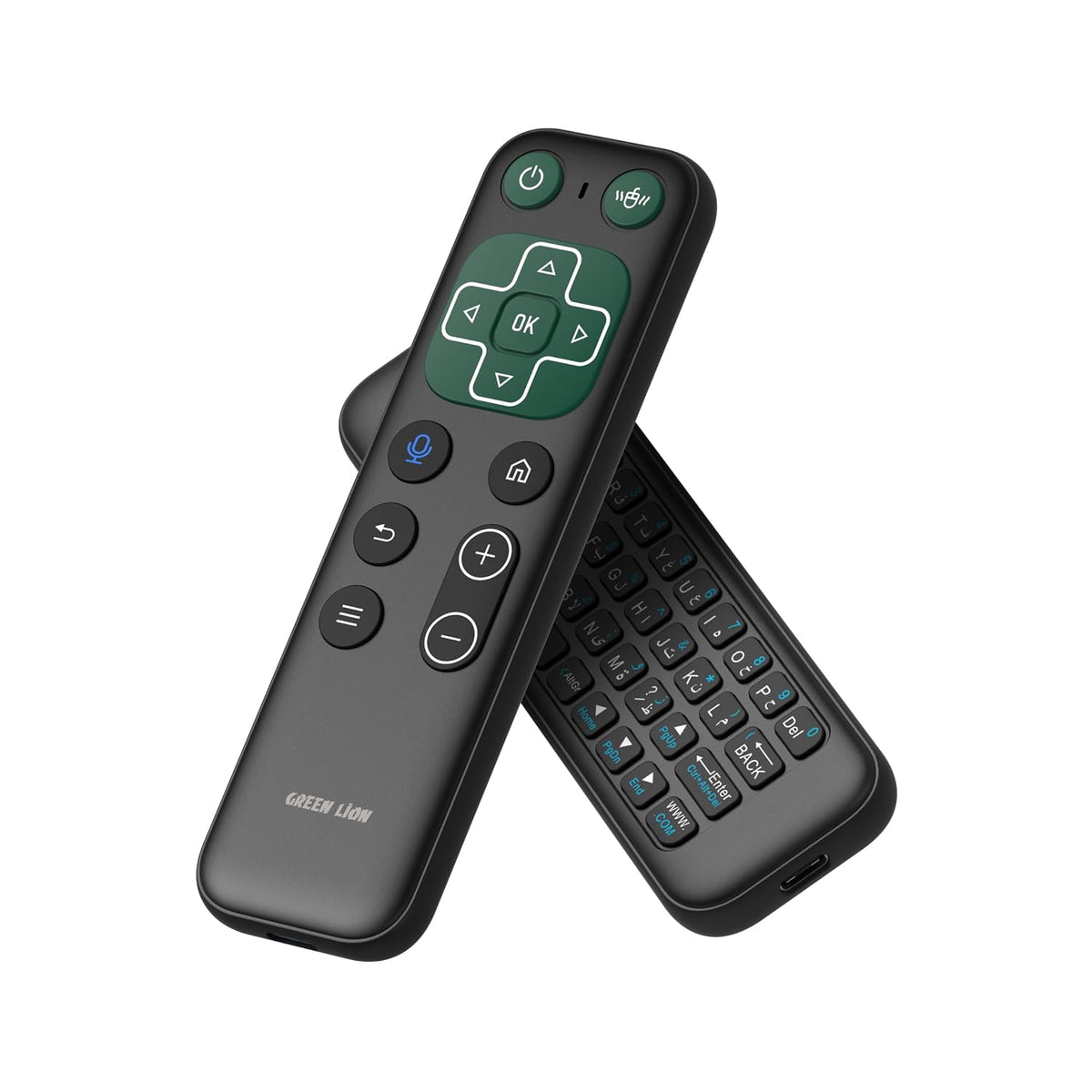 Green Lion Wireless Remote with Keyboard & Mouse, Black