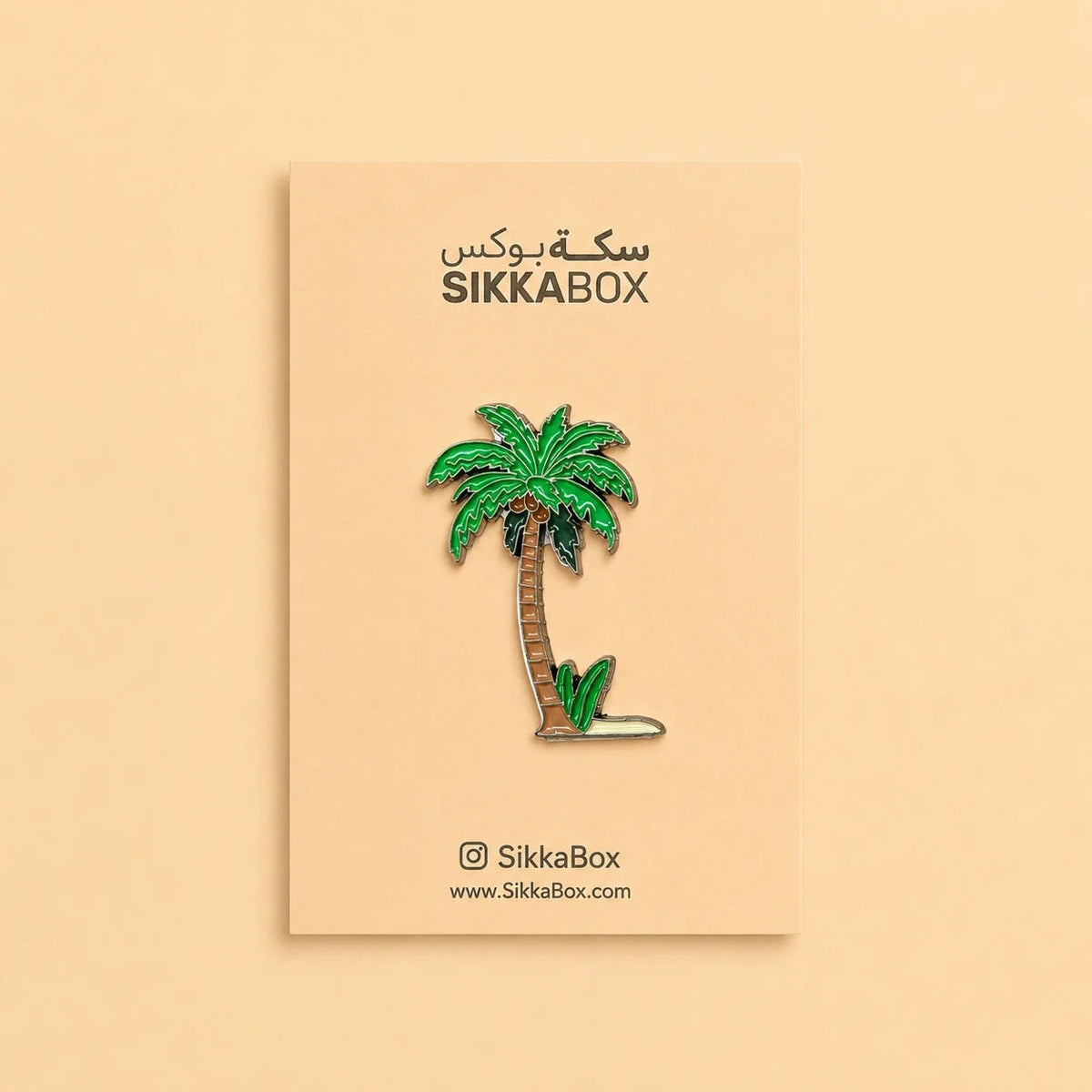Palm Tree Metal Sticker