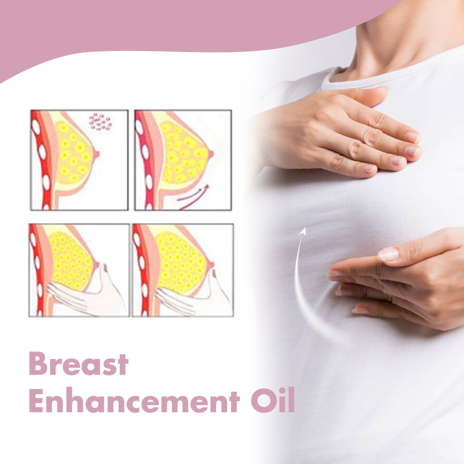 Boost Breast Fullness and Firming Oil, Natural Breast Lift, Enhance Curves ,30ml