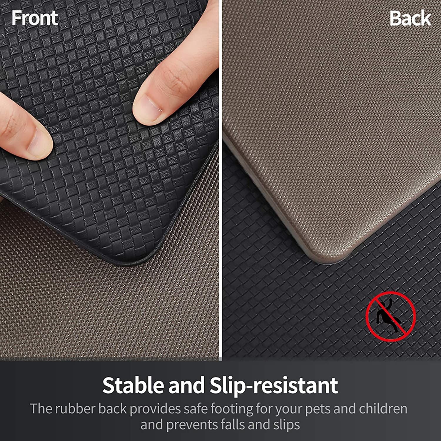 Non Skid Waterproof Kitchen Mats Anti-fatigue Thick Cushioned Floor Rug