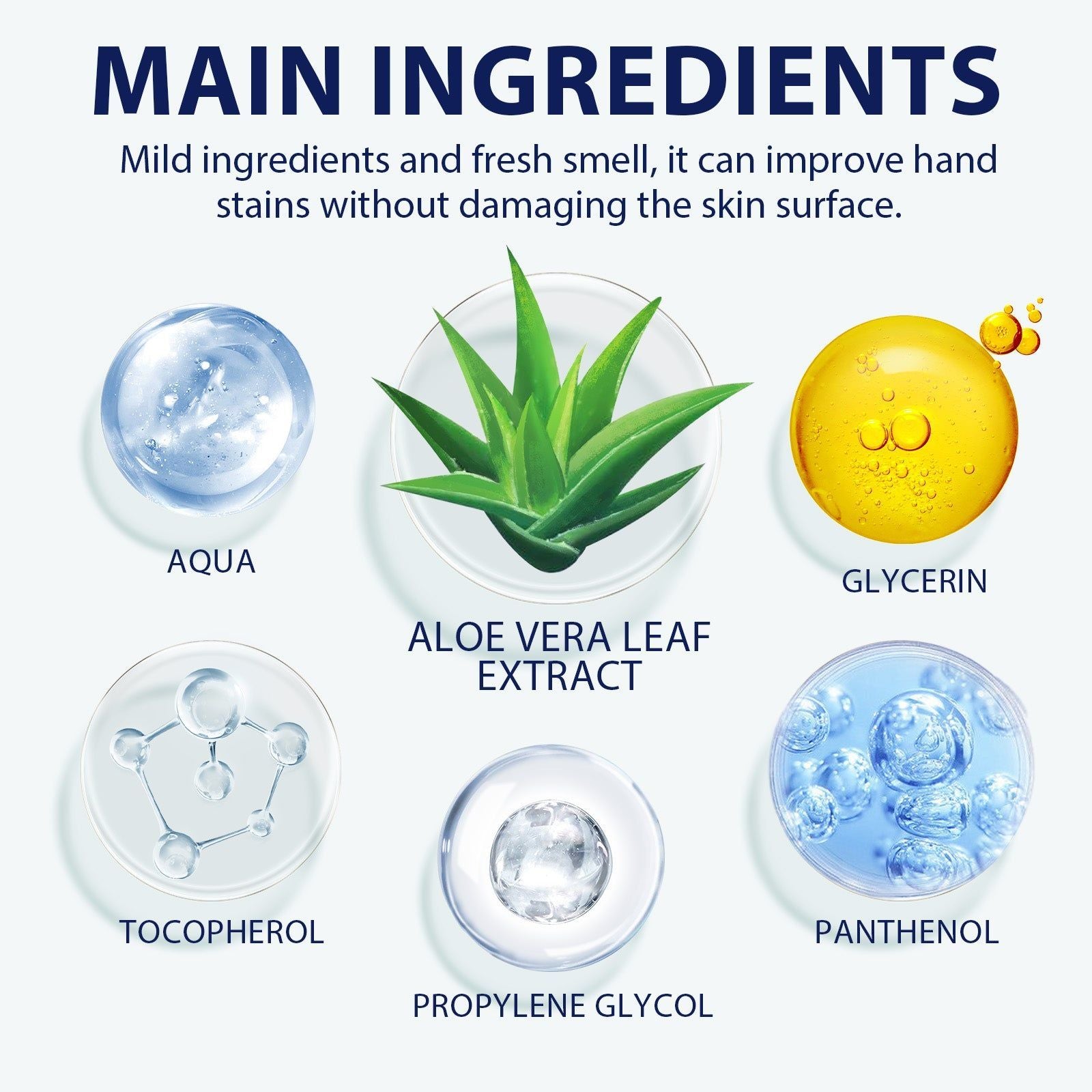 Aloe Vera Hand Care Gel, Hydrating Moisturizer for Dry Skin, Refreshing, Gentle, Daily Hand Hygiene ,100g