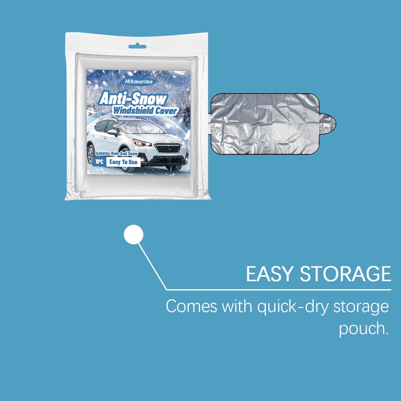 Car Snow Protection Cover, Windproof, Easy Install, Winter Shield ,1pcs