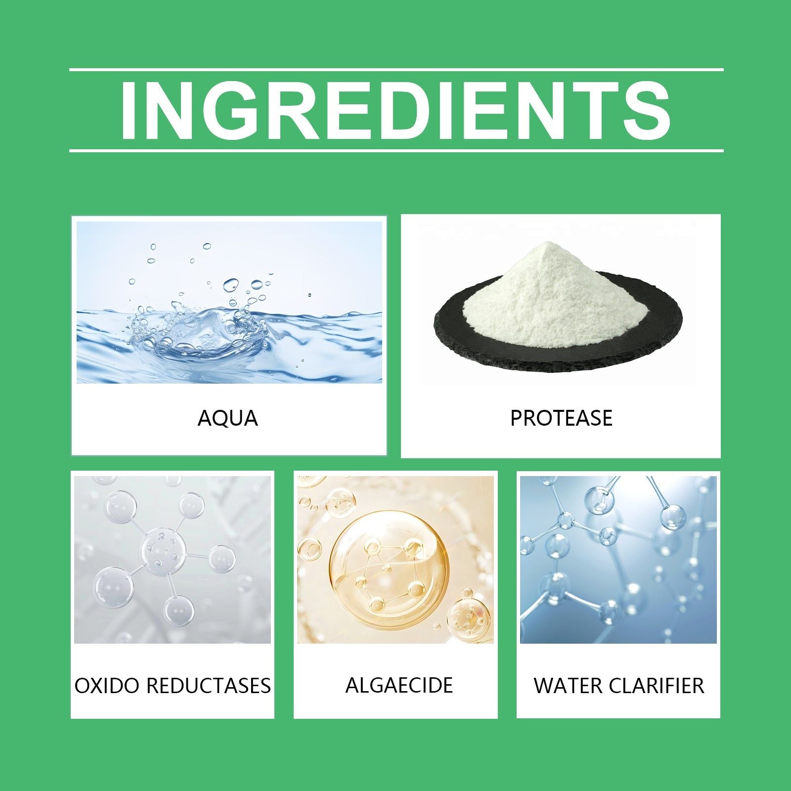 Algae Removal Powder, Fast Fish Tank Algae Cleaner, Eco-Friendly Water Clarifier ,100ml+ measuring cup *1