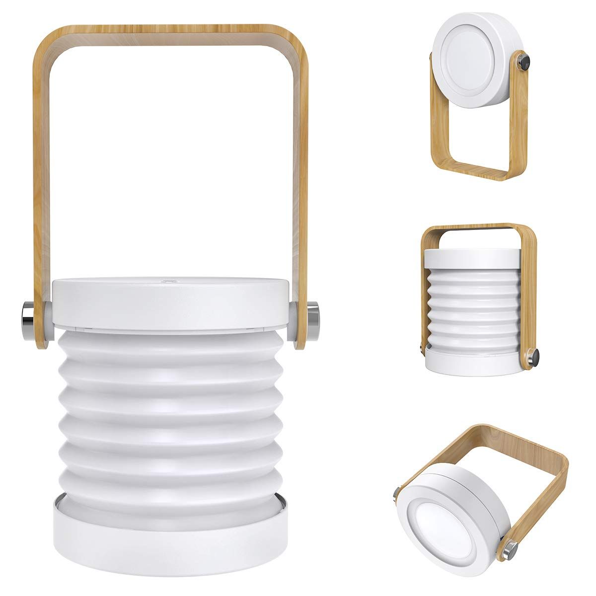 Retractable LED Touch Lamp Folding Telescopic Night Light Lantern Table Lamp