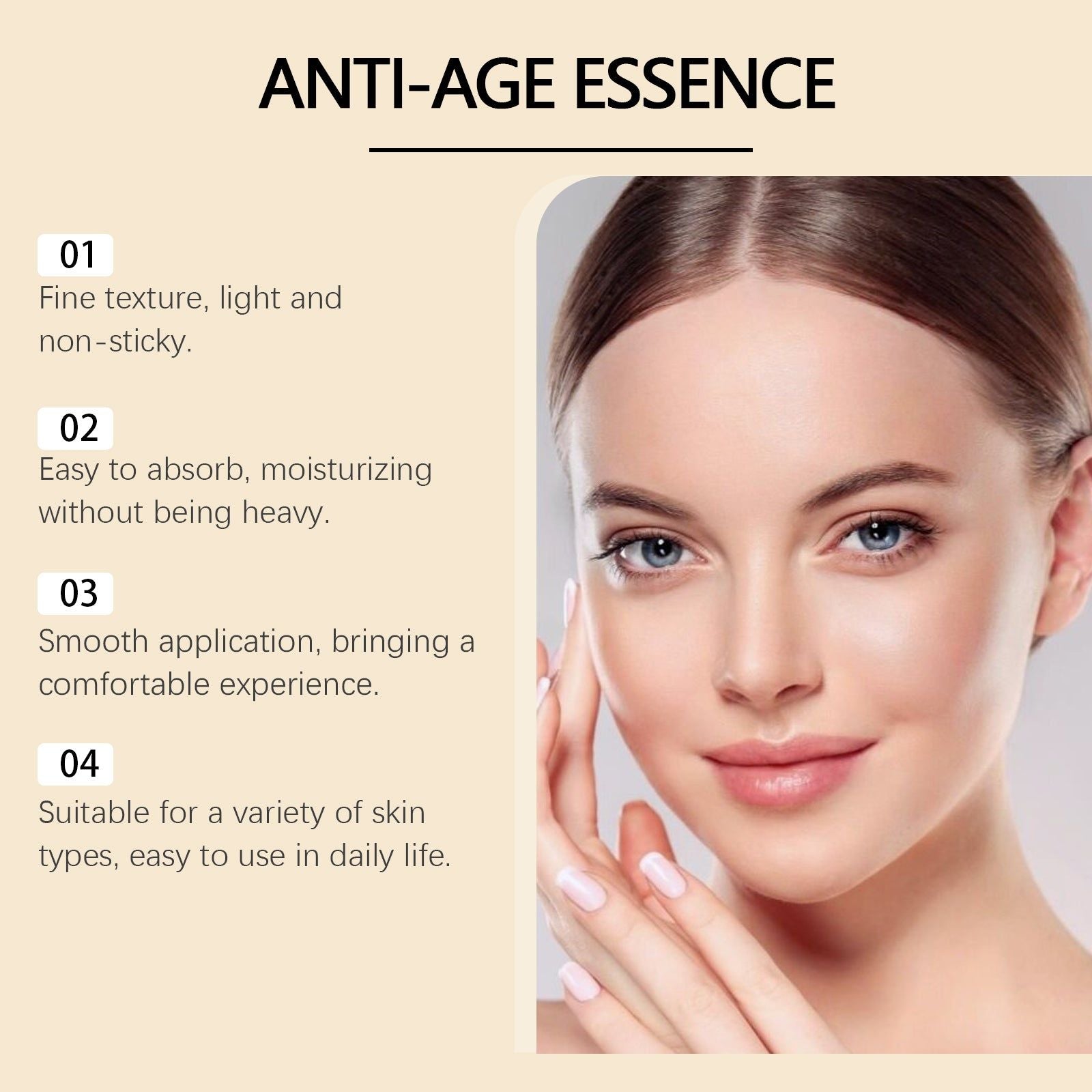 Brightening Face Essence for Hydrating, Soothing Dry Skin, Gentle Moisturizer ,100ml