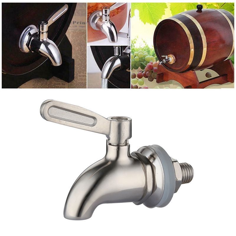 Wine Barrel Tap Spigot Stainless Steel Coffee Juice Faucet 12mm