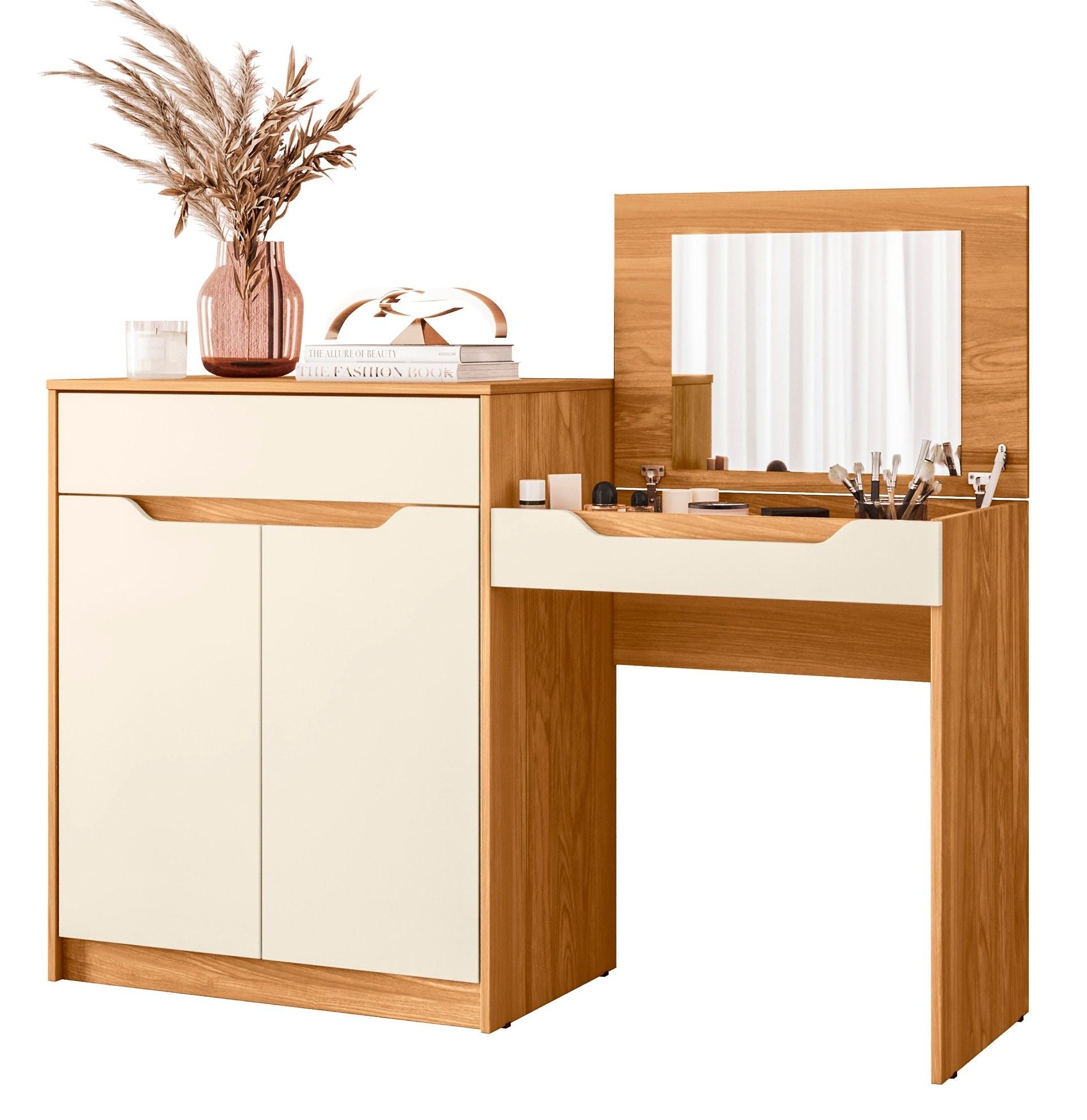 Trend Dresser with Drop-down Mirror
