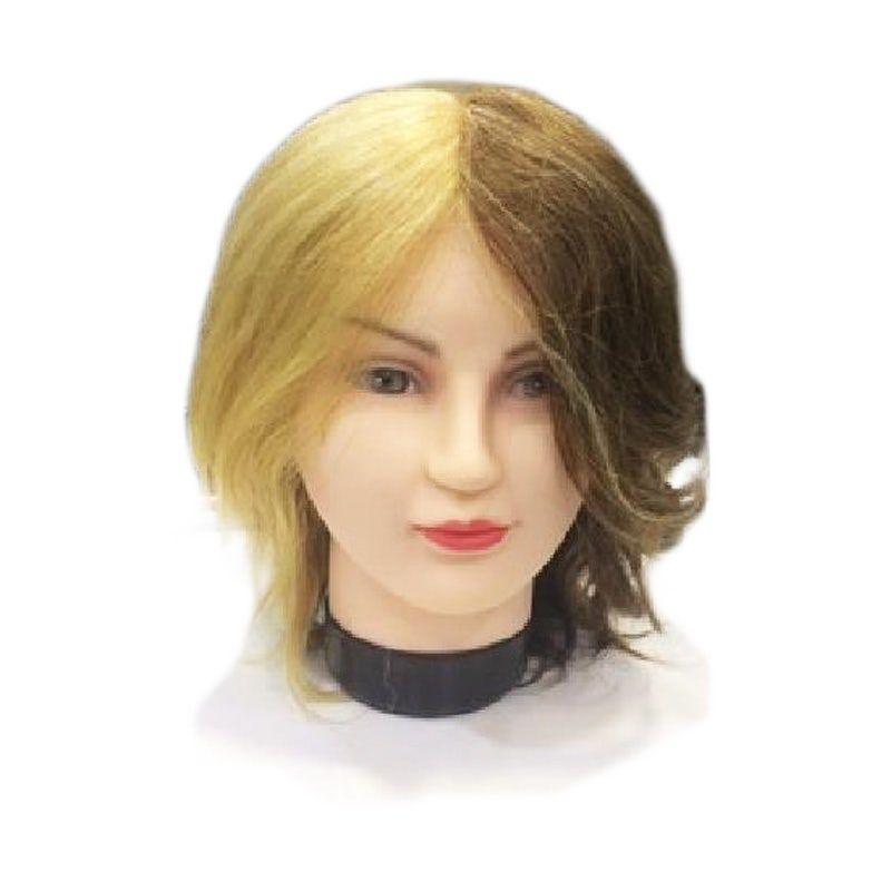 Onetech Mannequin Head, Grey 4 Section Remy Hair, 8 -10 Inches