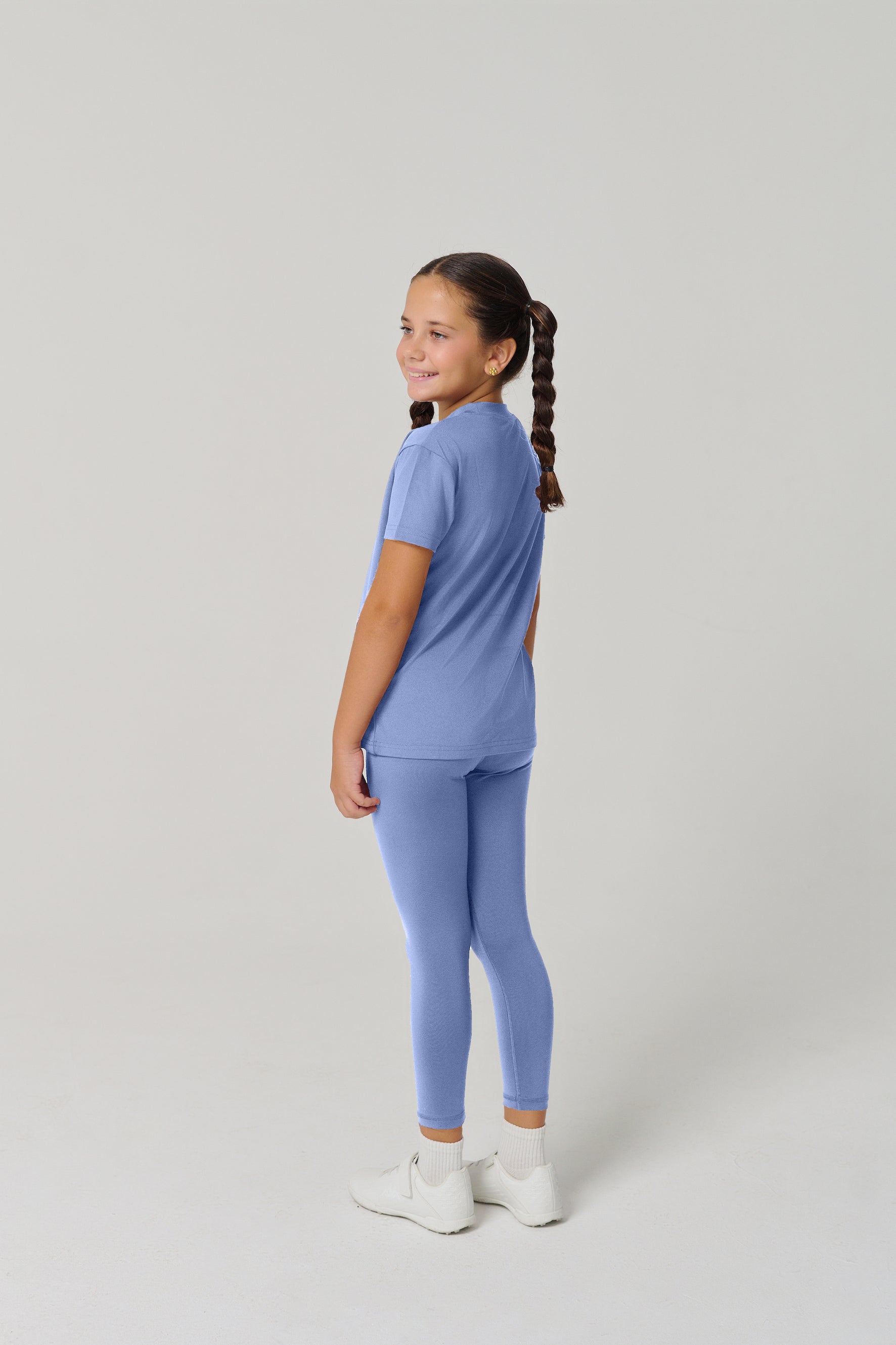 بنطال ضيق كلاسيكي للأطفال من MULU - أزرق فاتح