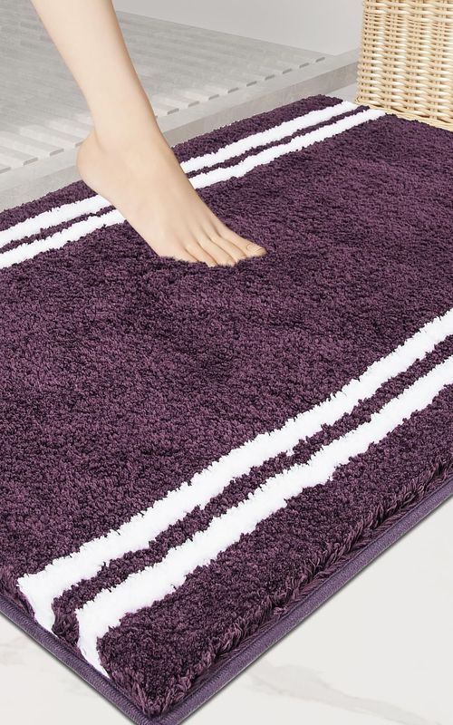 AIESY® Non-Slip Super Absorbent Quick Dry Shaggy Microfiber Bath Mat