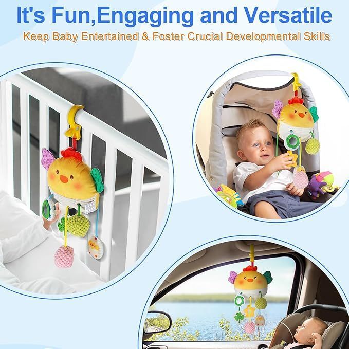 Car Seat Toy Stroller Sensory Toy Babies Gift for infant 3-12 Months