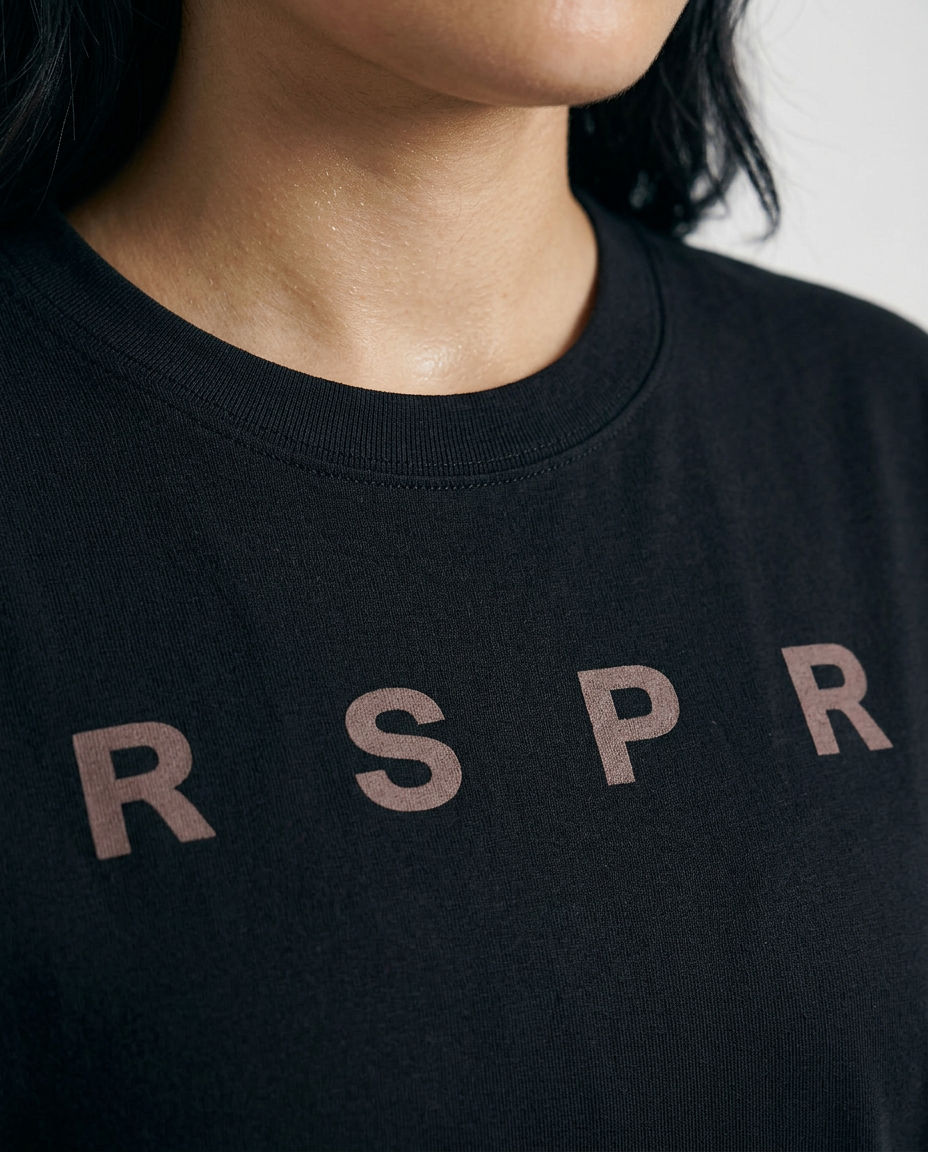 RSPR BLACK UNISEX T-SHIRT No. 19 (RSPR PRINT)
