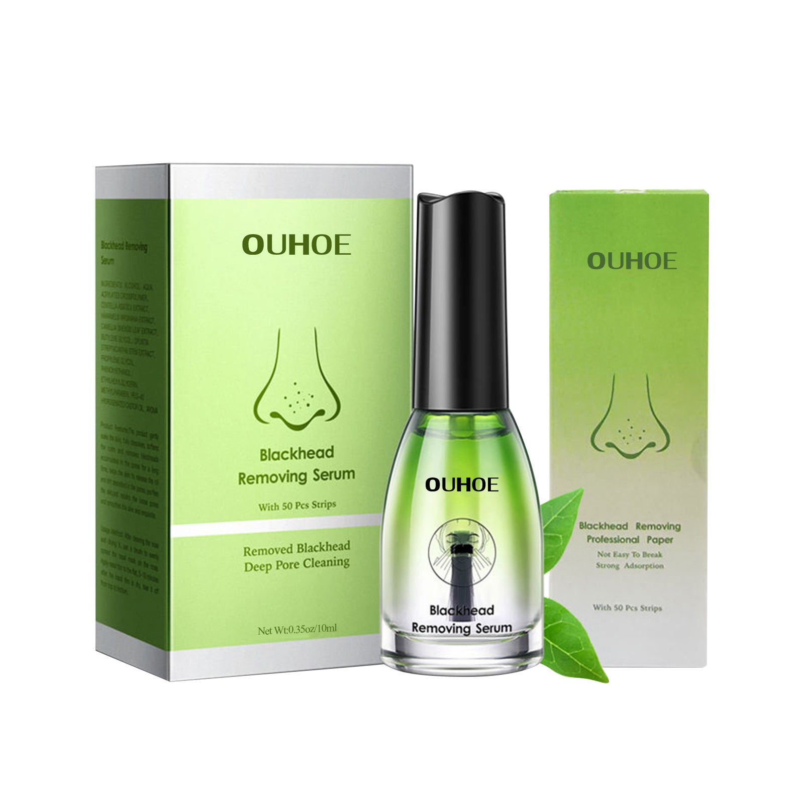 Blackhead Removal Serum, Pore Cleanse, Oil Control, Acne & Blackhead Nose Patch ,1set