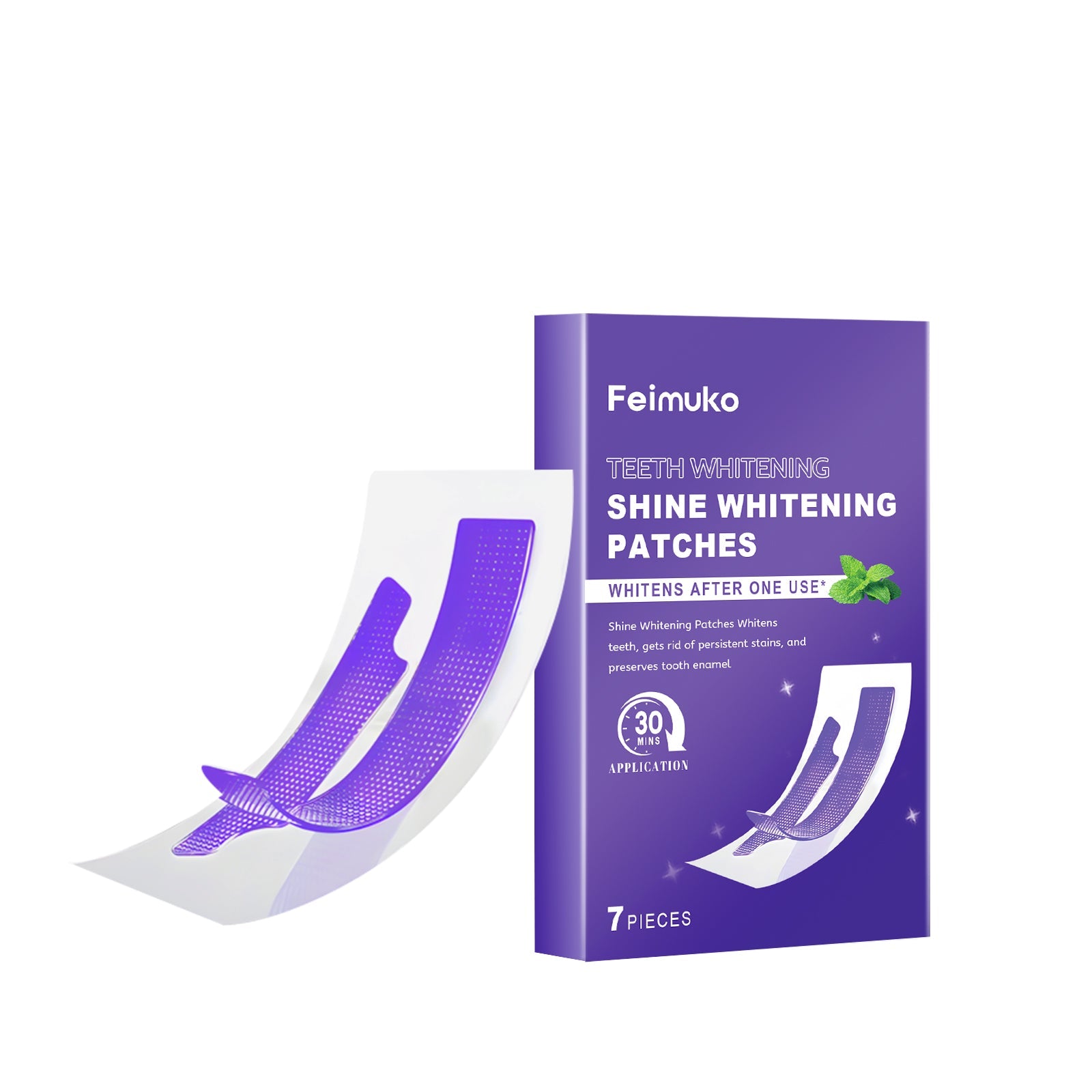 Brighten Your Smile with Gentle Dental Strips, Daily Teeth Whitening, Fresh Breath ,7 pieces