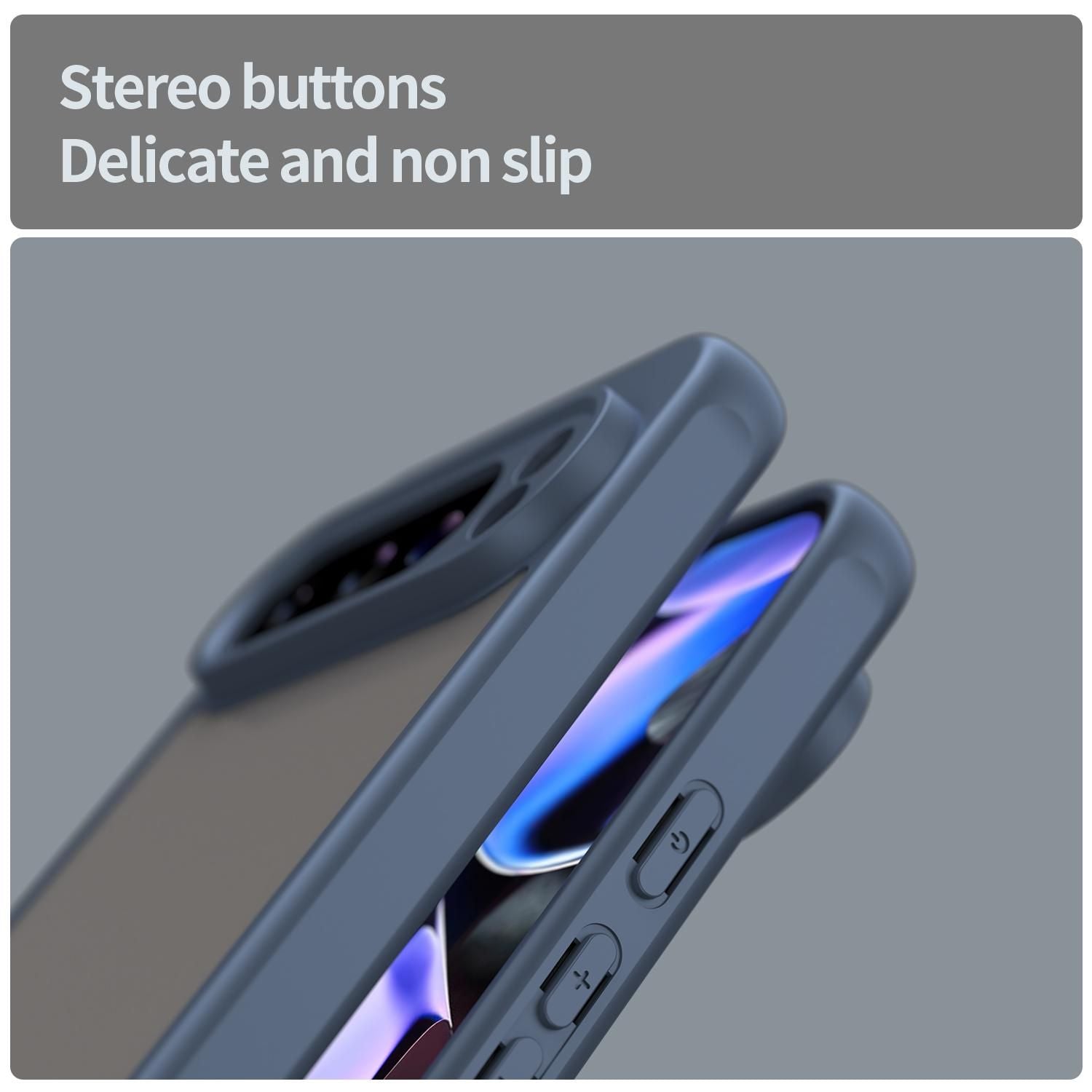 TPU Hybrid PC Frosted Phone Case For Google Pixel 9 Pro XL