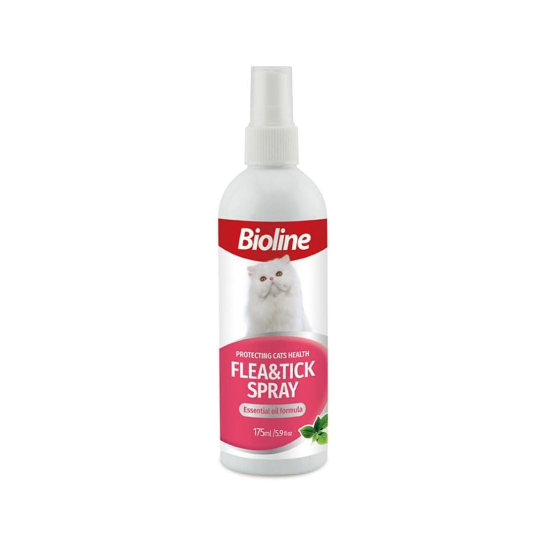 Bioline Flea & Tick Spray For Cats With Natural Neem Oil, 175ml