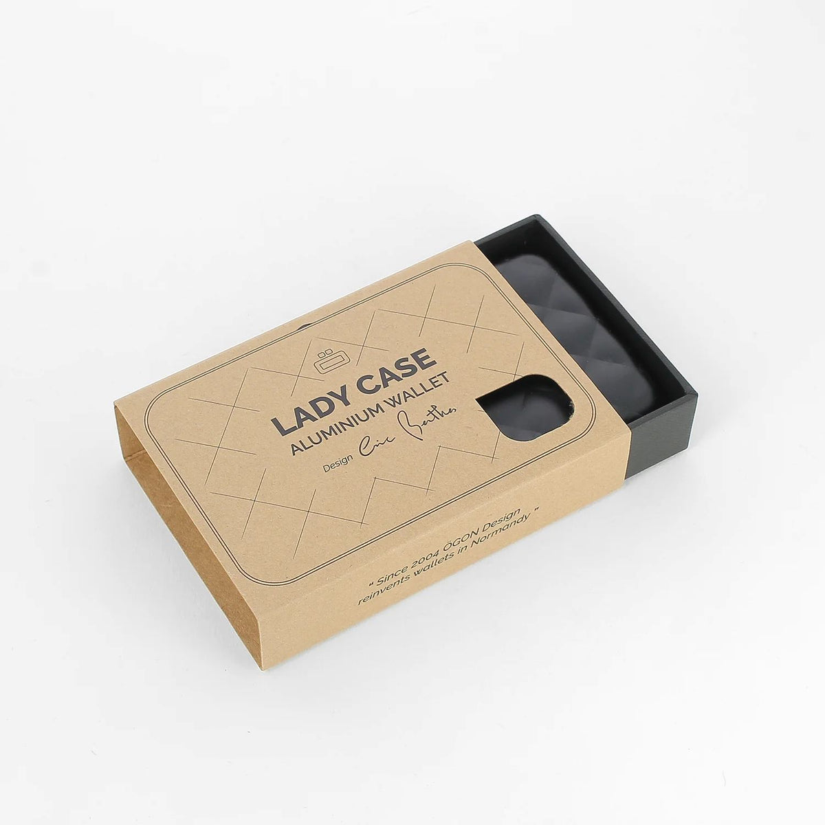 Ogon Helsinki Ladies Wallet Small Case Card Holder, Black