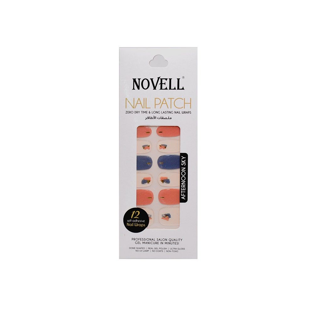 Novell Self-Adhesive Nail Patch, 12 Pieces