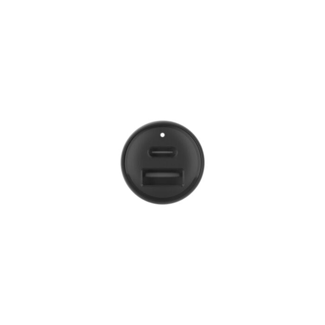 Belkin Boost Charge™ 42W Dual Car Charger, 30W USB-C and 12W USB-A, Black