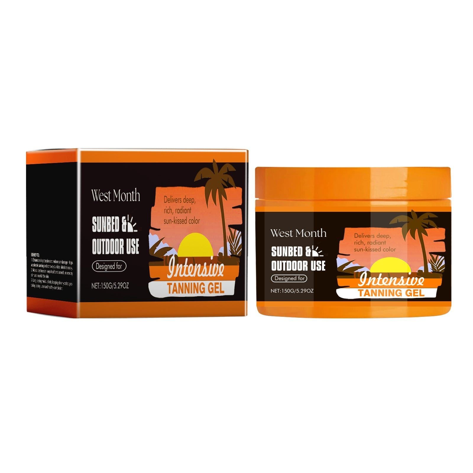 Carrot Black Gel for Body Care, Tanning, Moisturizing, Summer Outdoor Skin ,150g