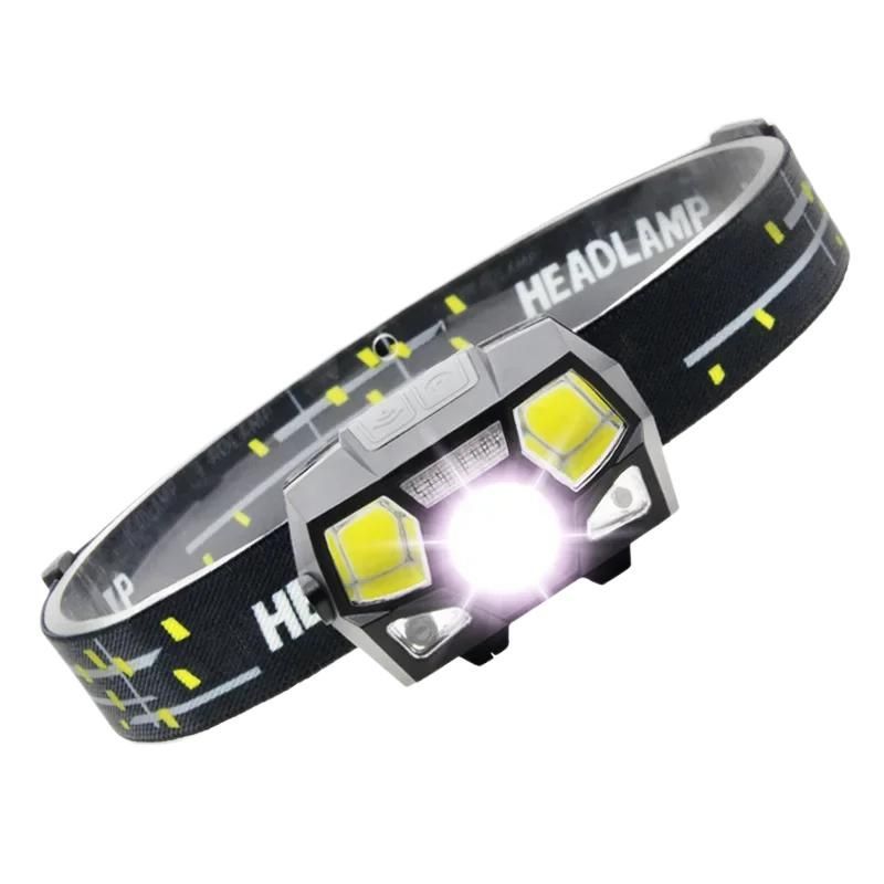 Rechargeable Headlamp with Motion Sensor 1200mAh Super Bright LED Headlight for Camping