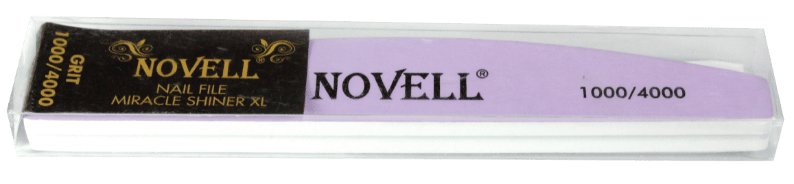 Novell Purple/White Miracle Shiner Nail File