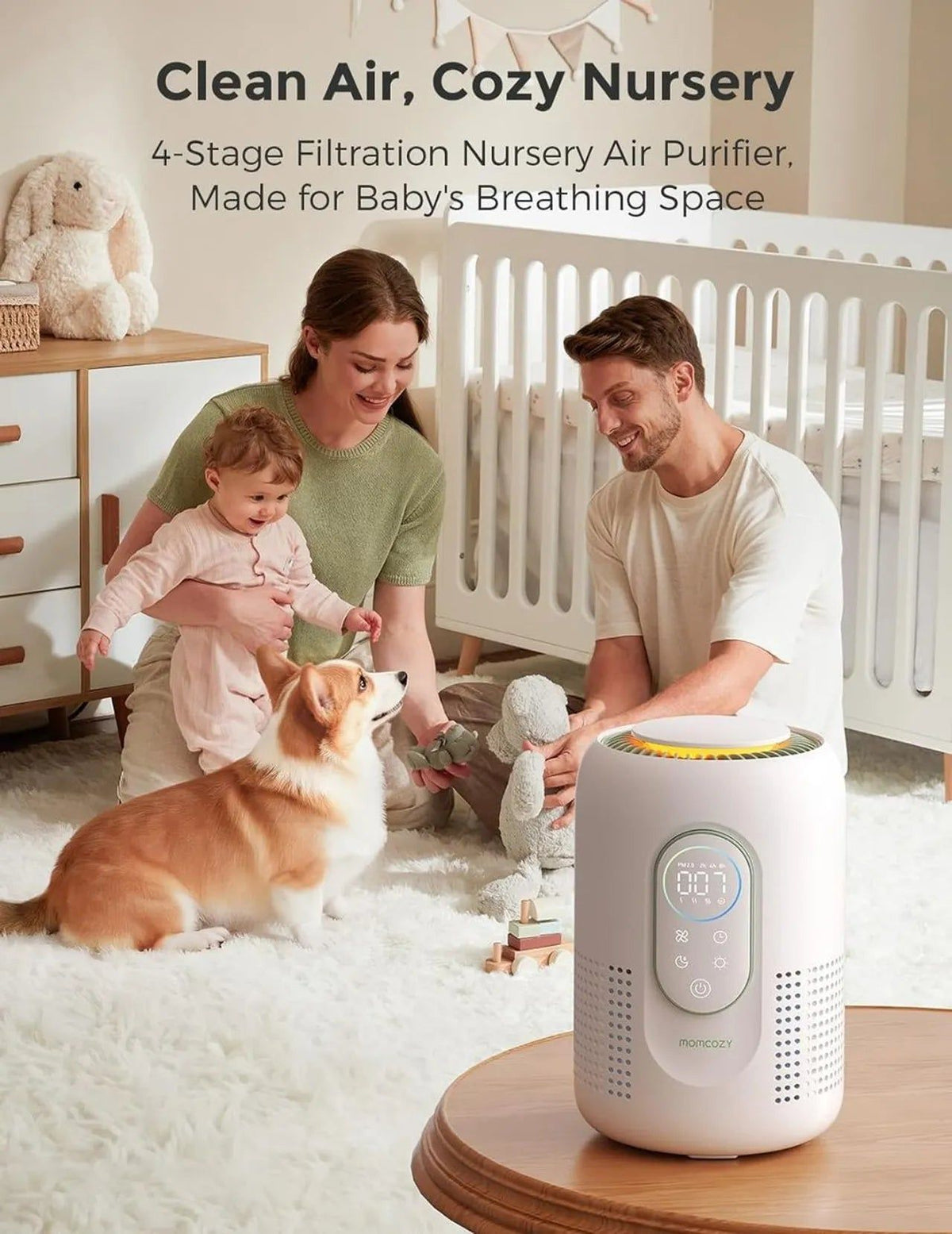 Momcozy - Cozy Breath Baby Air Purifier - White