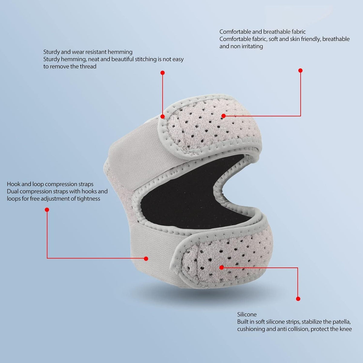 Knee Strap Sports Breathable Shockproof Adjustable Knee Brace