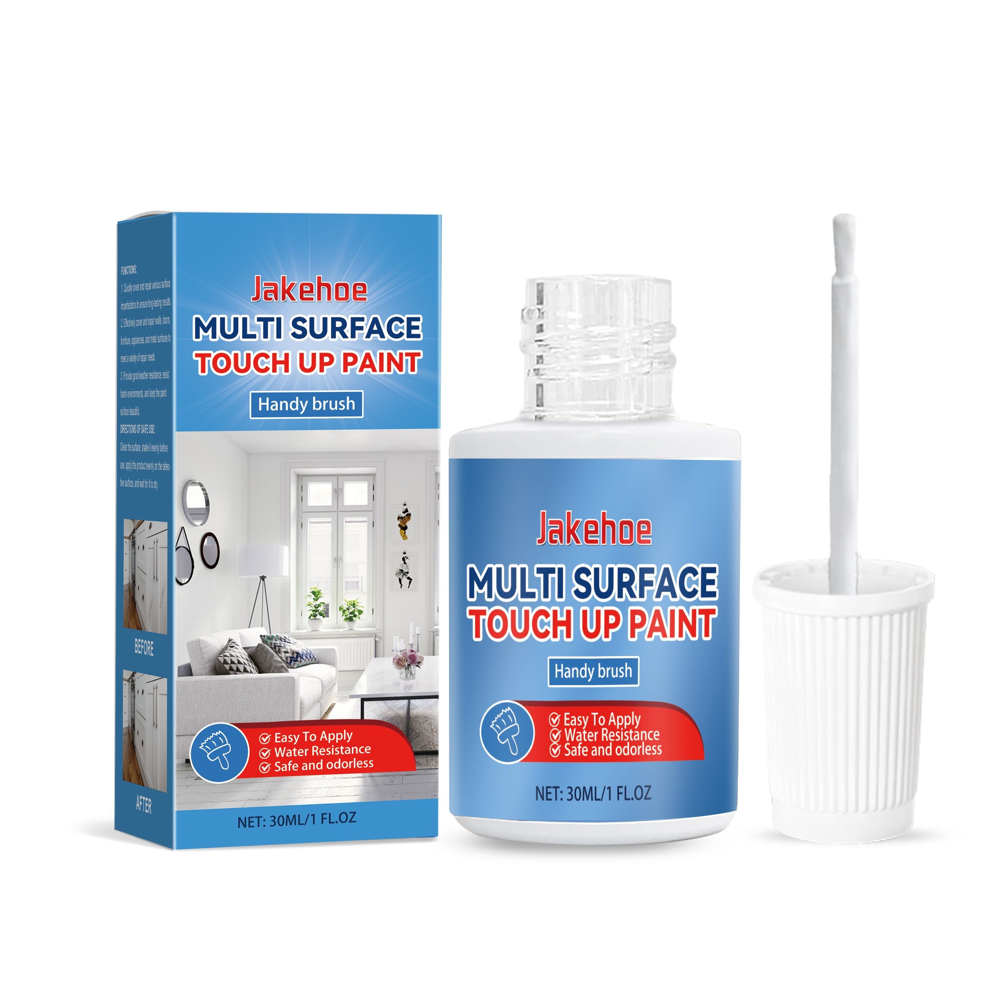 Multi-Surface Touch-Up Paint, Waterproof, Fast-Drying, Household Repair, Multi-Purpose ,30ml