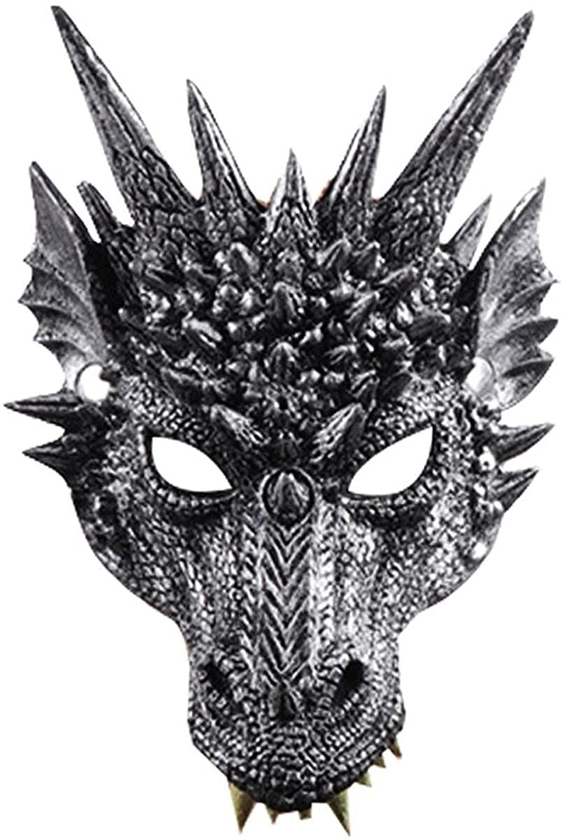 3D Dragon Mask Halloween Party Costume Cosplay for Adult Scary Animal Masks