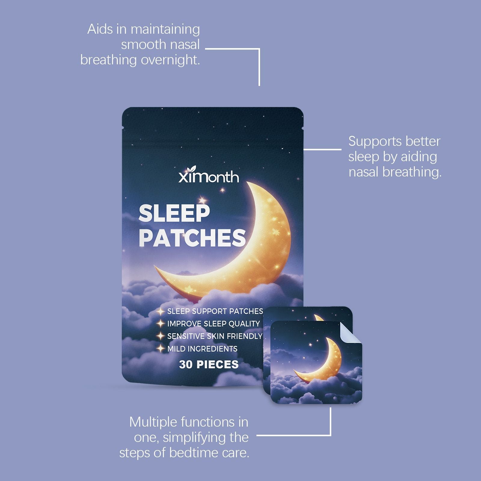 Sleep Care Patches Night Relaxation Stickers 30pcs