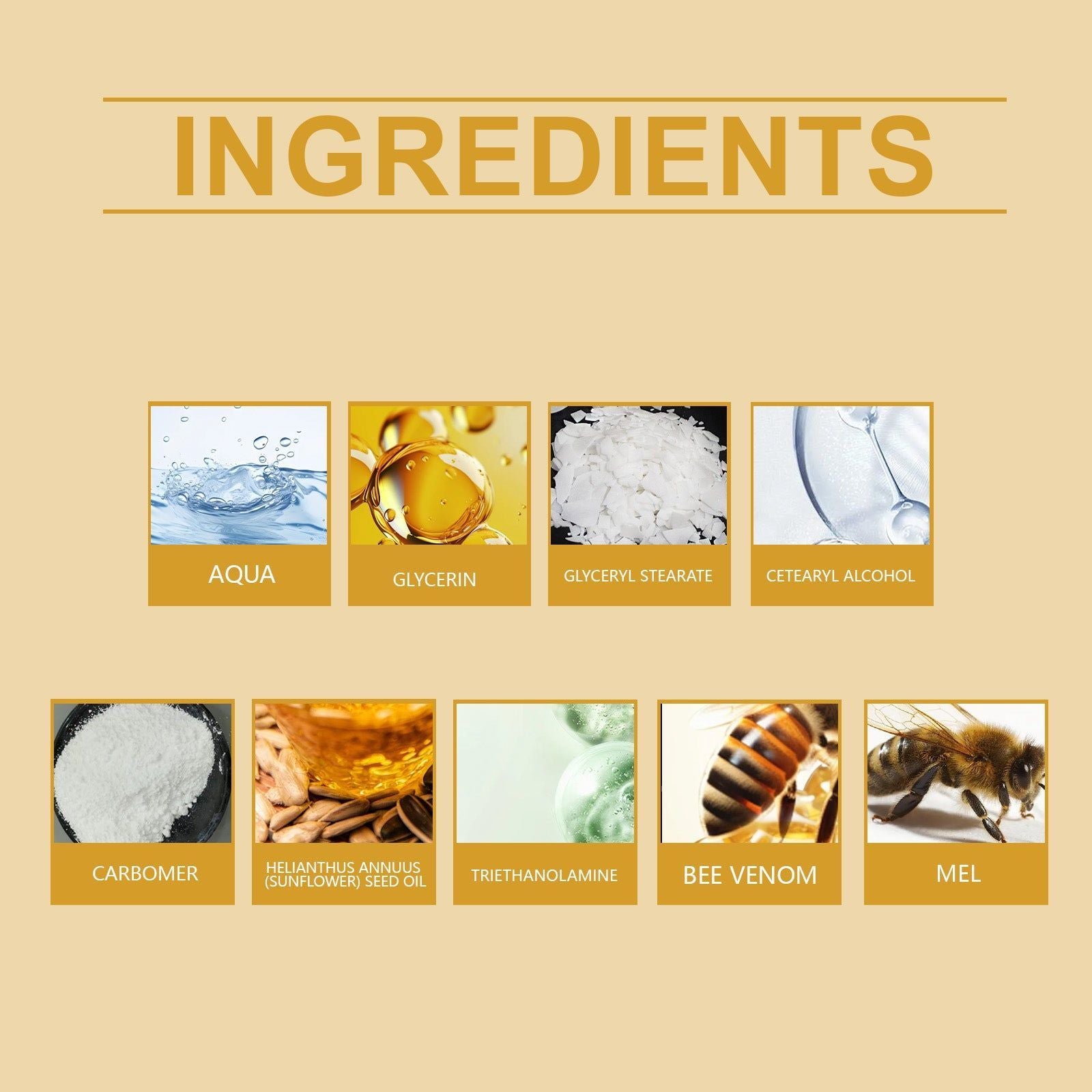 Bee Venom Body Care Moisturizer, Hydrating, Nourishing, Soft Skin, Natural Skincare ,150g