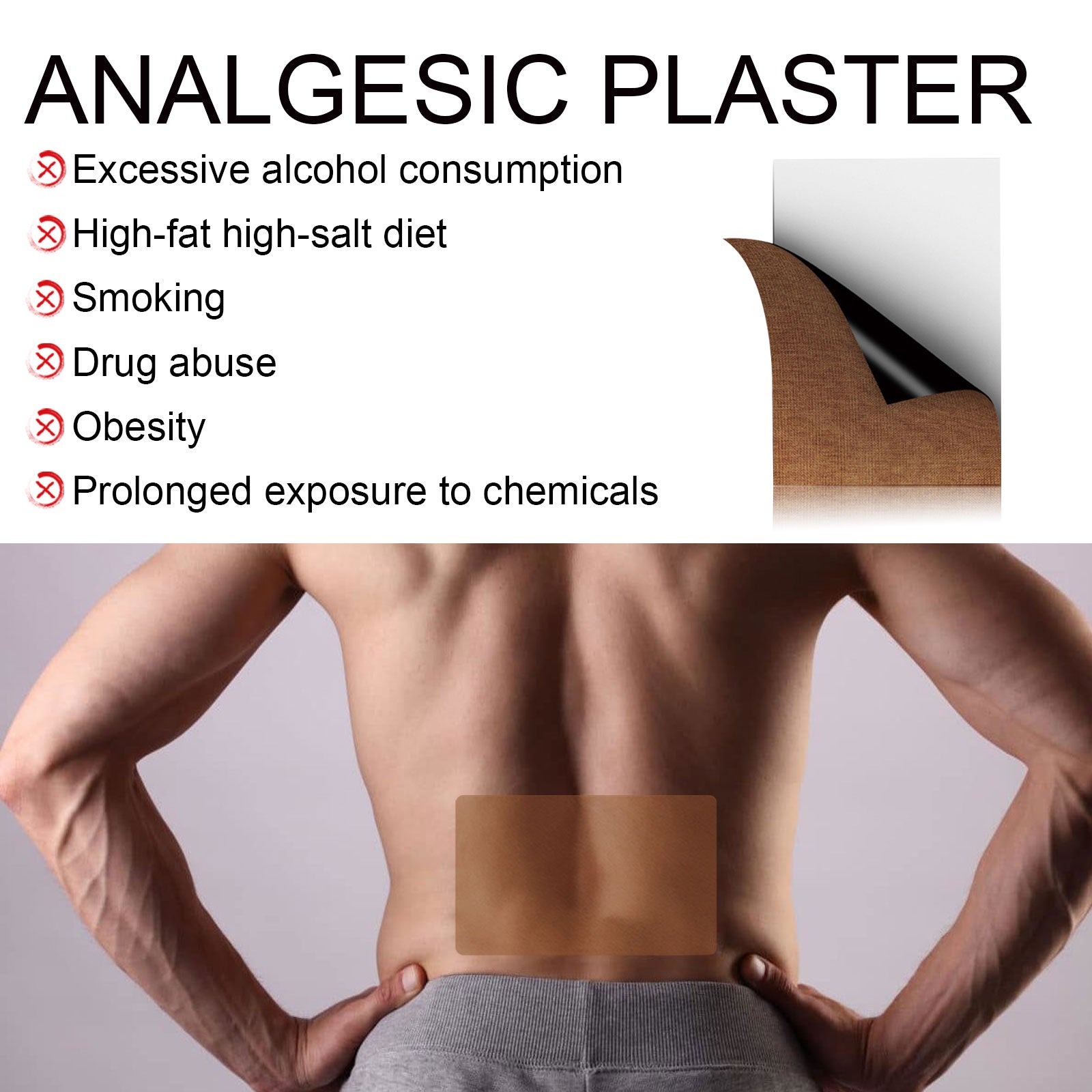 Relieve Joint Pain Fast with Analgesic Plaster, Natural Muscle & Lumbar Relief, Pain Relief Patch ,10pcs