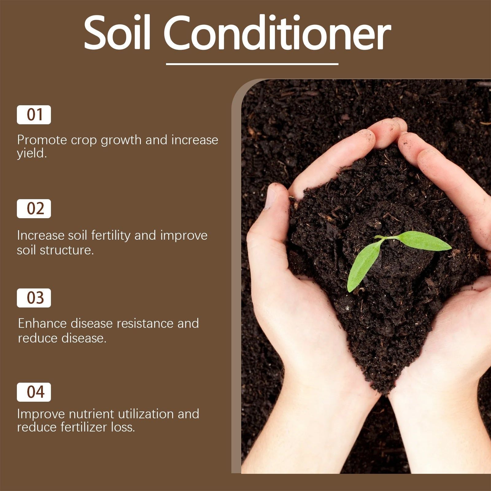 Boost Soil Fertility with Organic Loosening Agent, Enhance Crop Growth and Yield ,120g